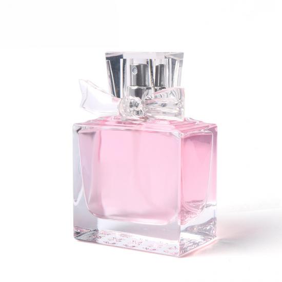 Transparent perfume bottle